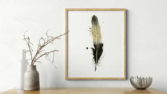 Black-capped Chickadee shown in a room setting