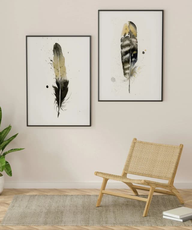 Black-capped Chickadee shown in a room setting