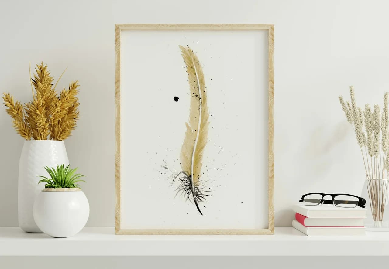 Golden Pheasant shown in a room setting