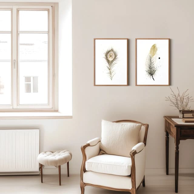 American Robin shown in a room setting