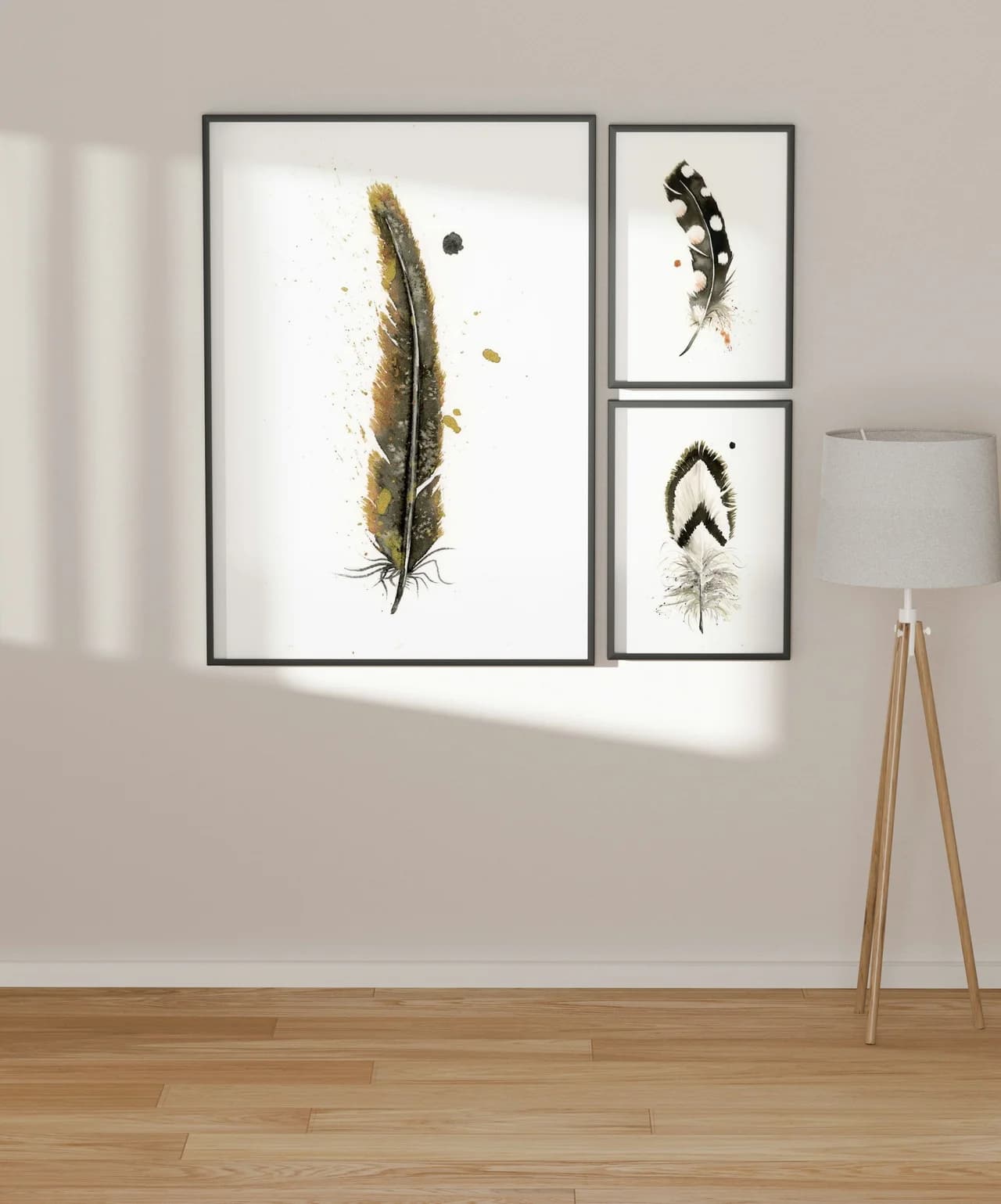 Red-tailed Hawk shown in a room setting