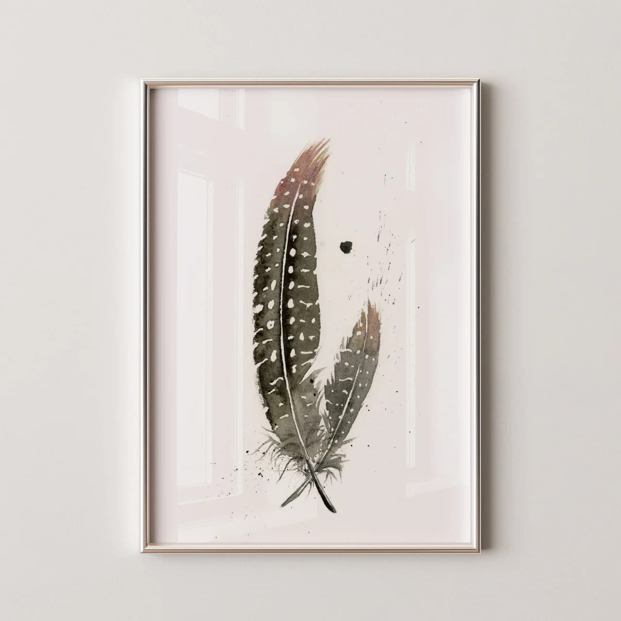 Guinea Fowl shown in a room setting