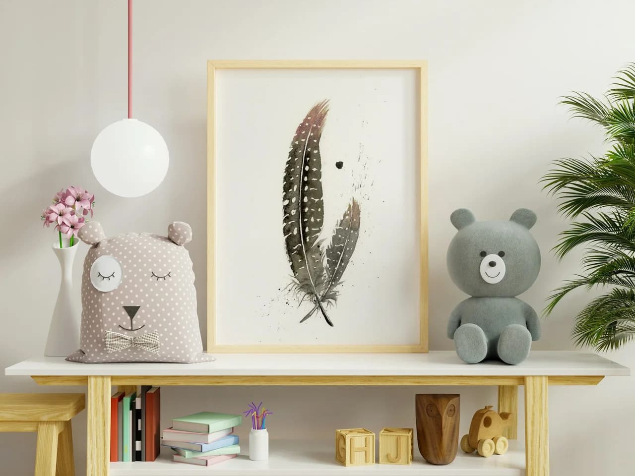Guinea Fowl shown in a room setting