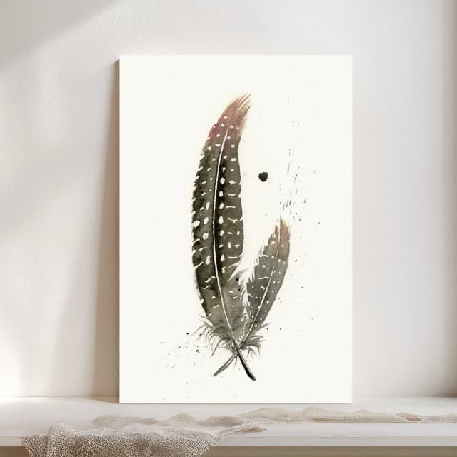Guinea Fowl shown in a room setting