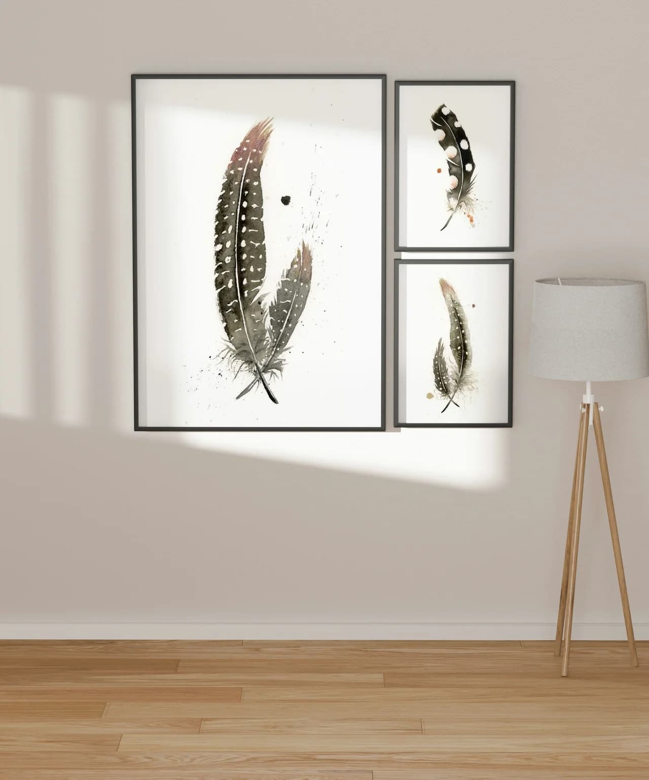 Guinea Fowl shown in a room setting
