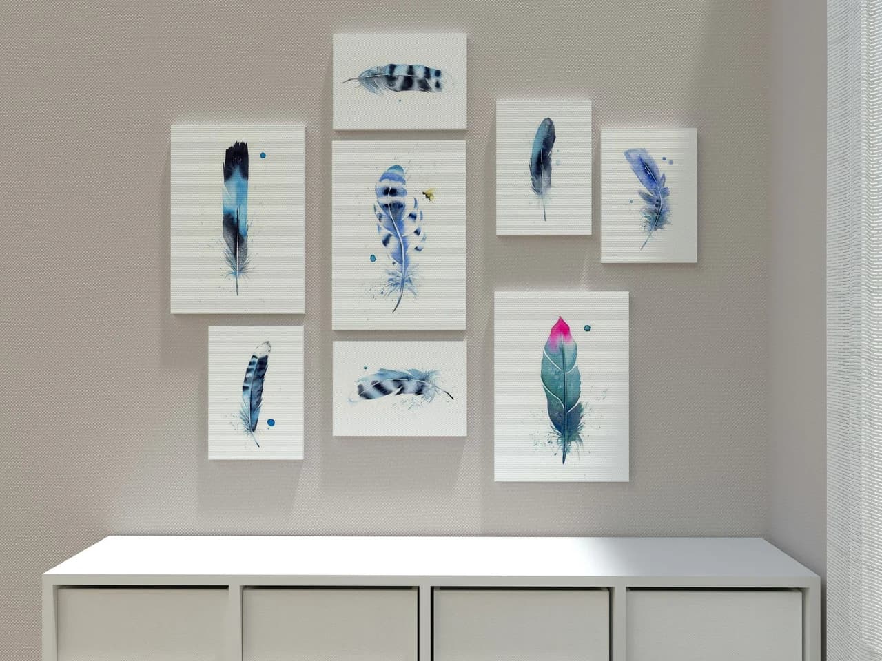Hummingbird shown in a room setting