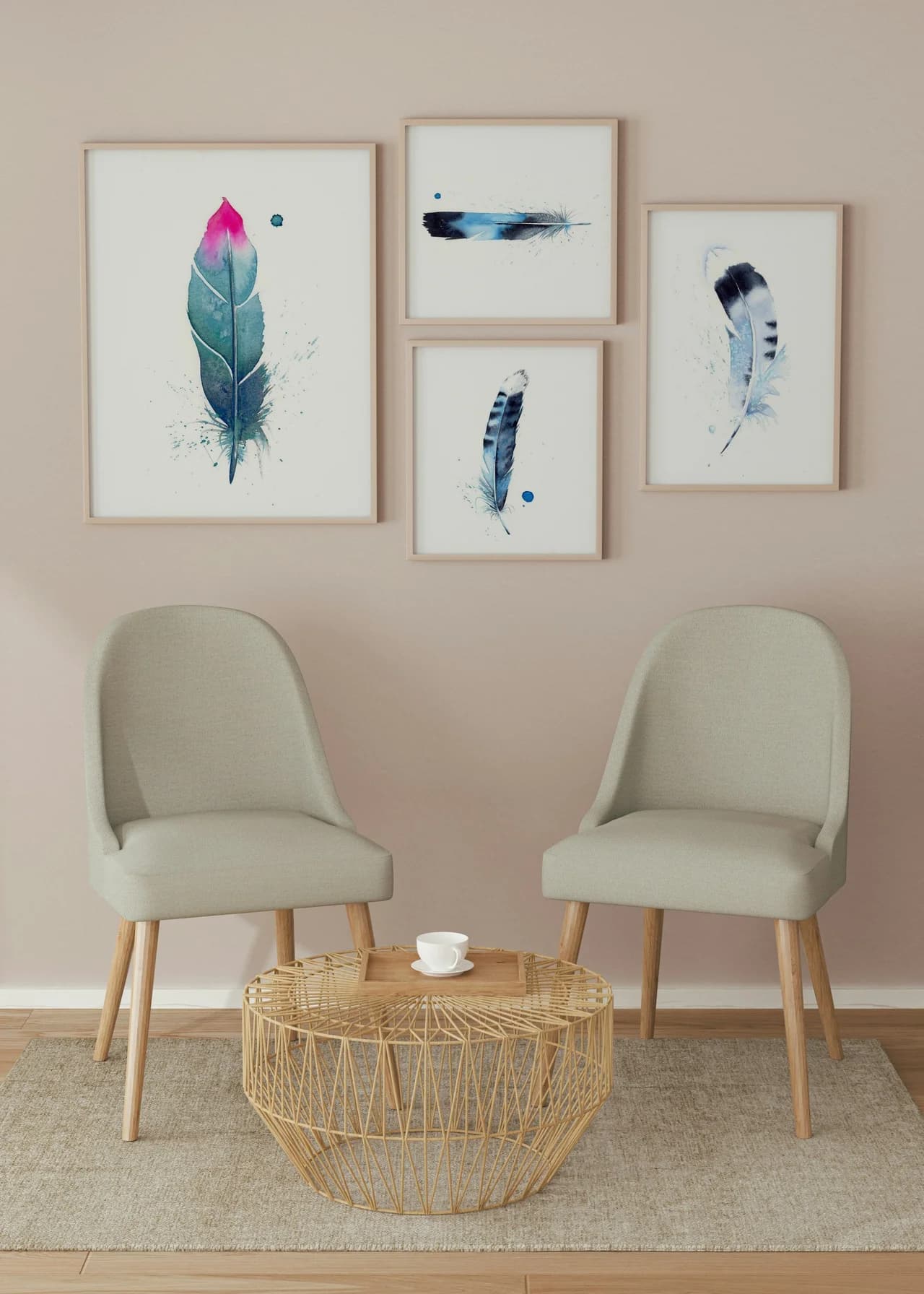 Hummingbird shown in a room setting