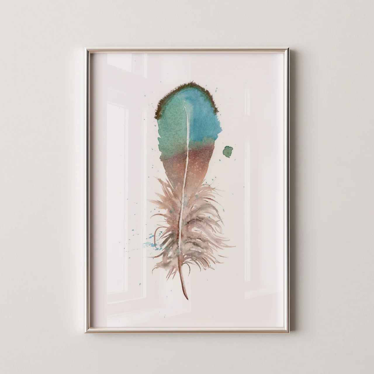 Duck shown in a room setting