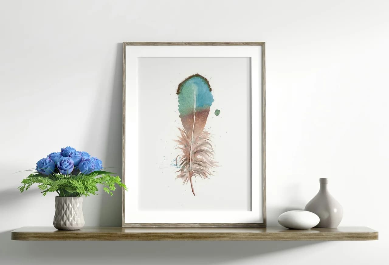 Duck shown in a room setting