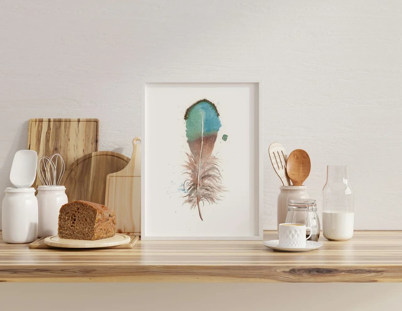 Duck shown in a room setting