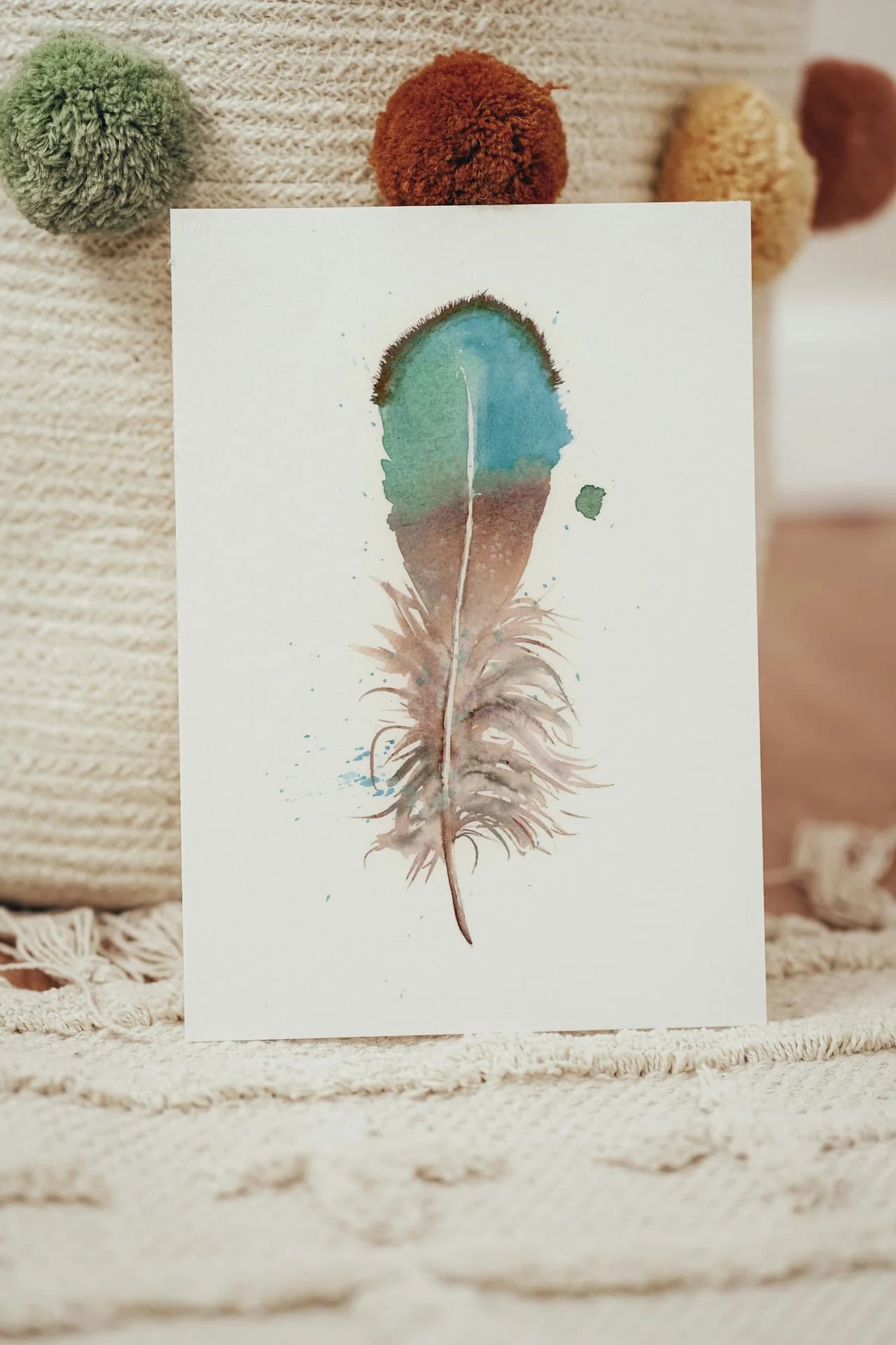 Duck shown in a room setting
