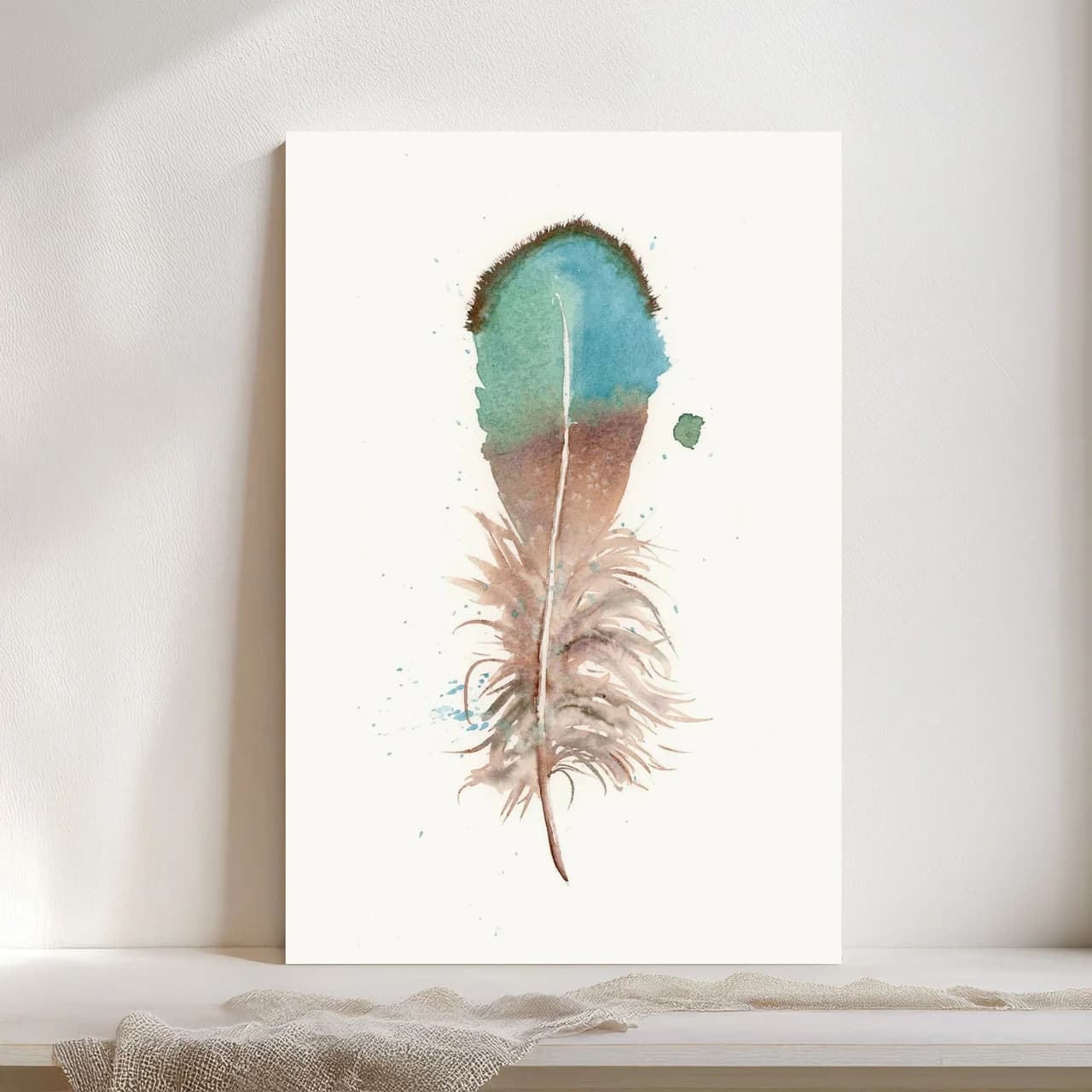 Duck shown in a room setting