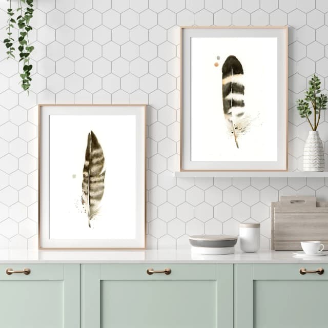 Owl shown in a room setting