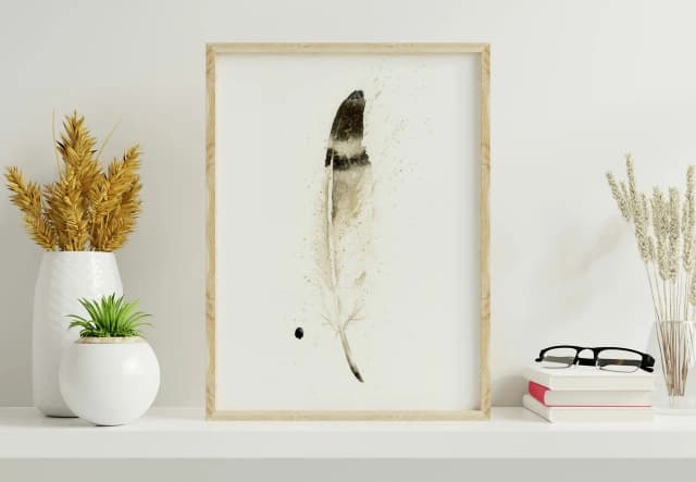 Western Sandpiper shown in a room setting