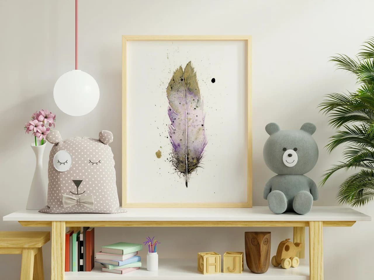 Hummingbird shown in a room setting