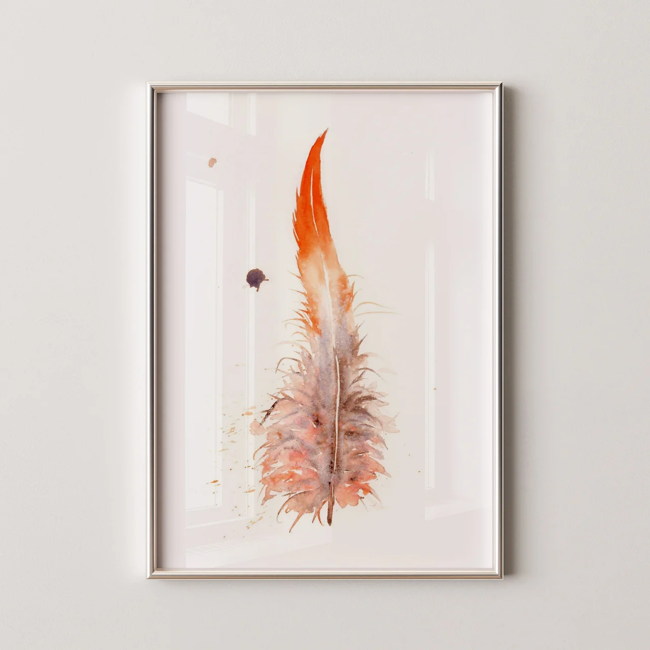 Scarlet Macaw shown in a room setting