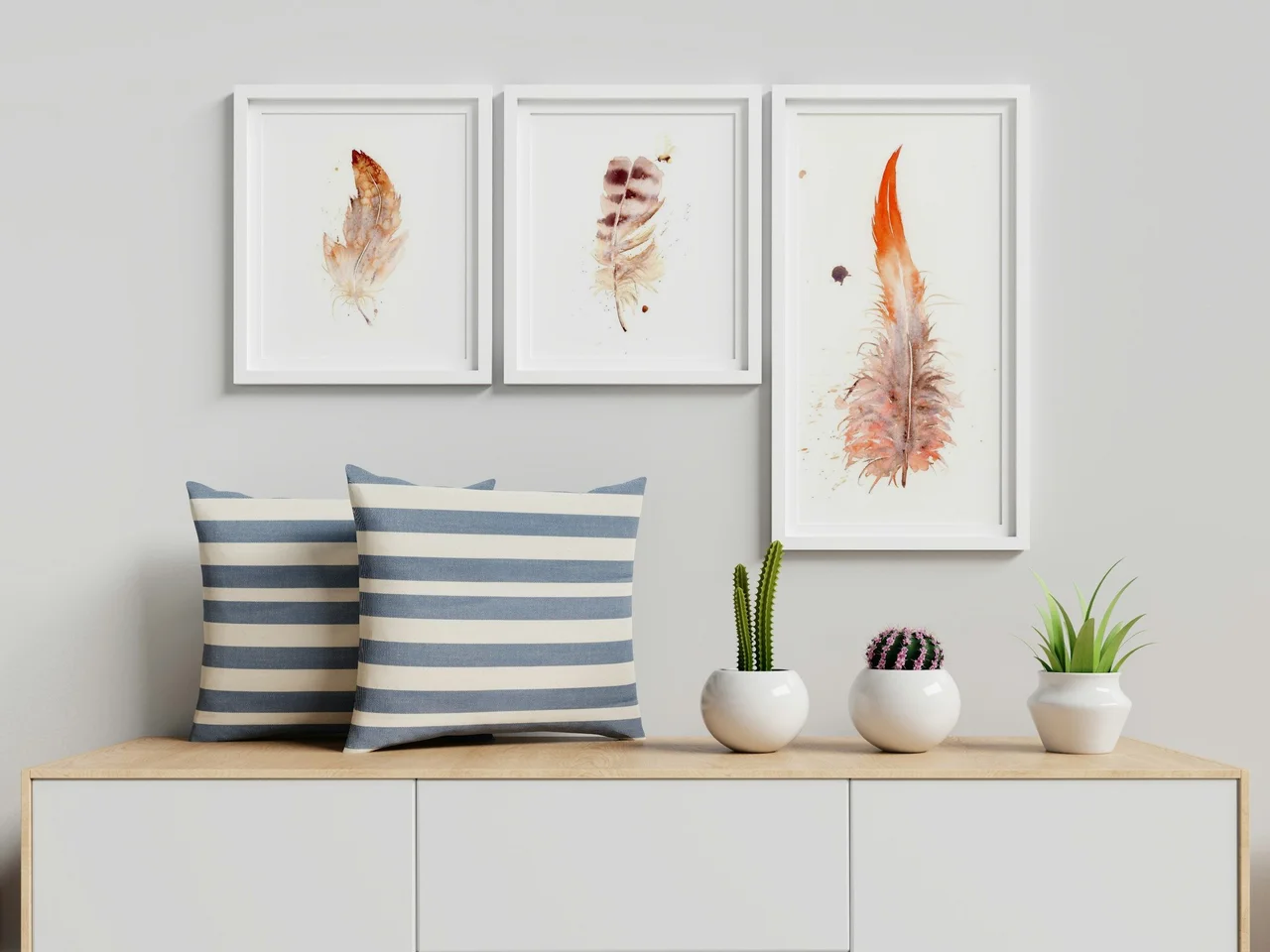 Scarlet Macaw shown in a room setting