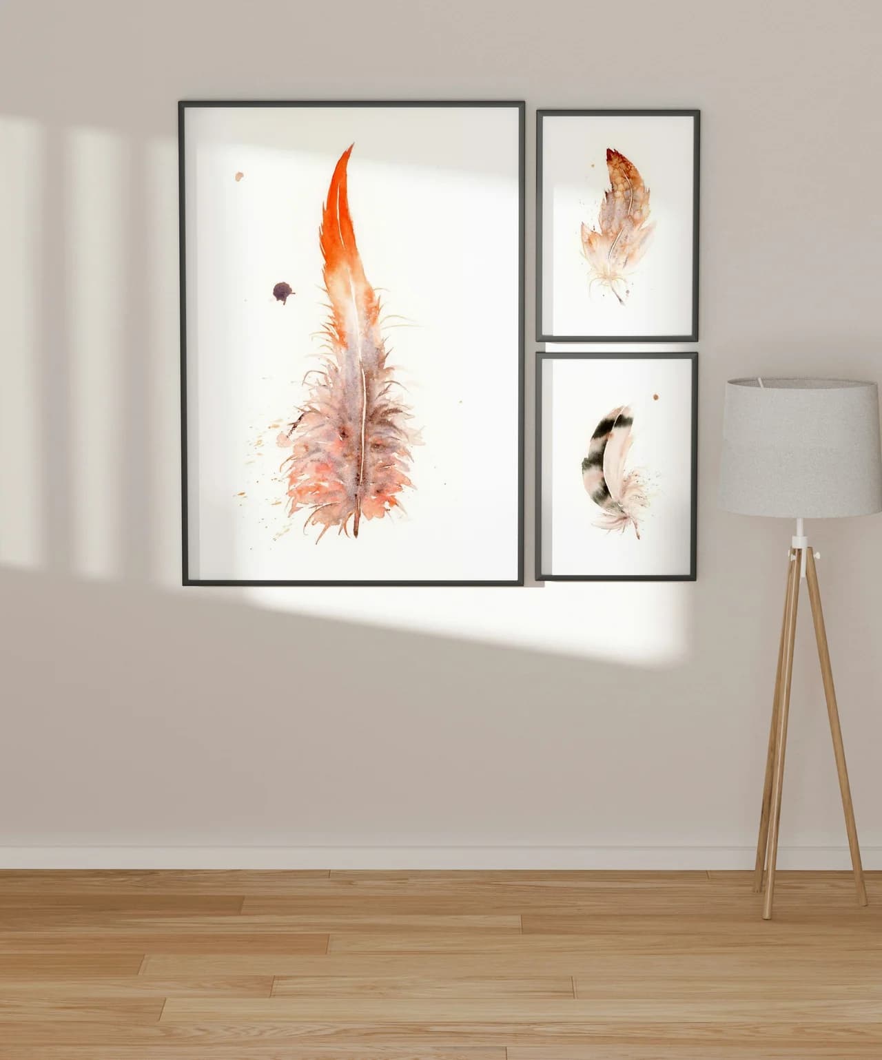 Scarlet Macaw shown in a room setting