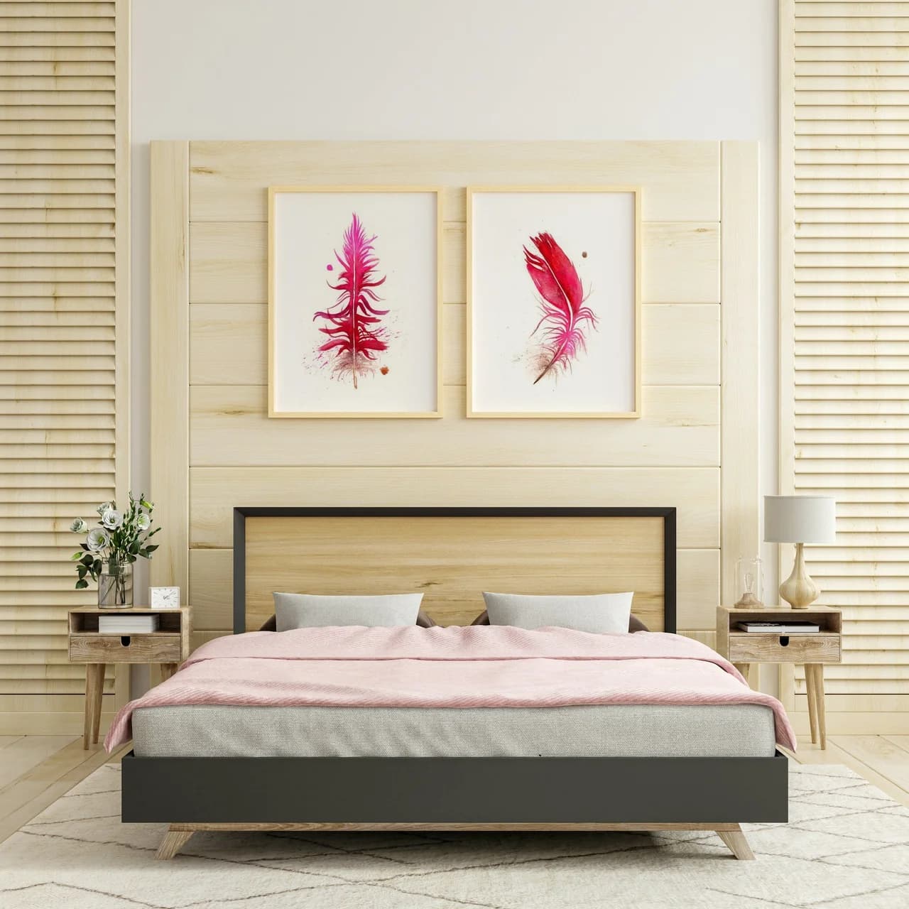 Scarlet Macaw shown in a room setting
