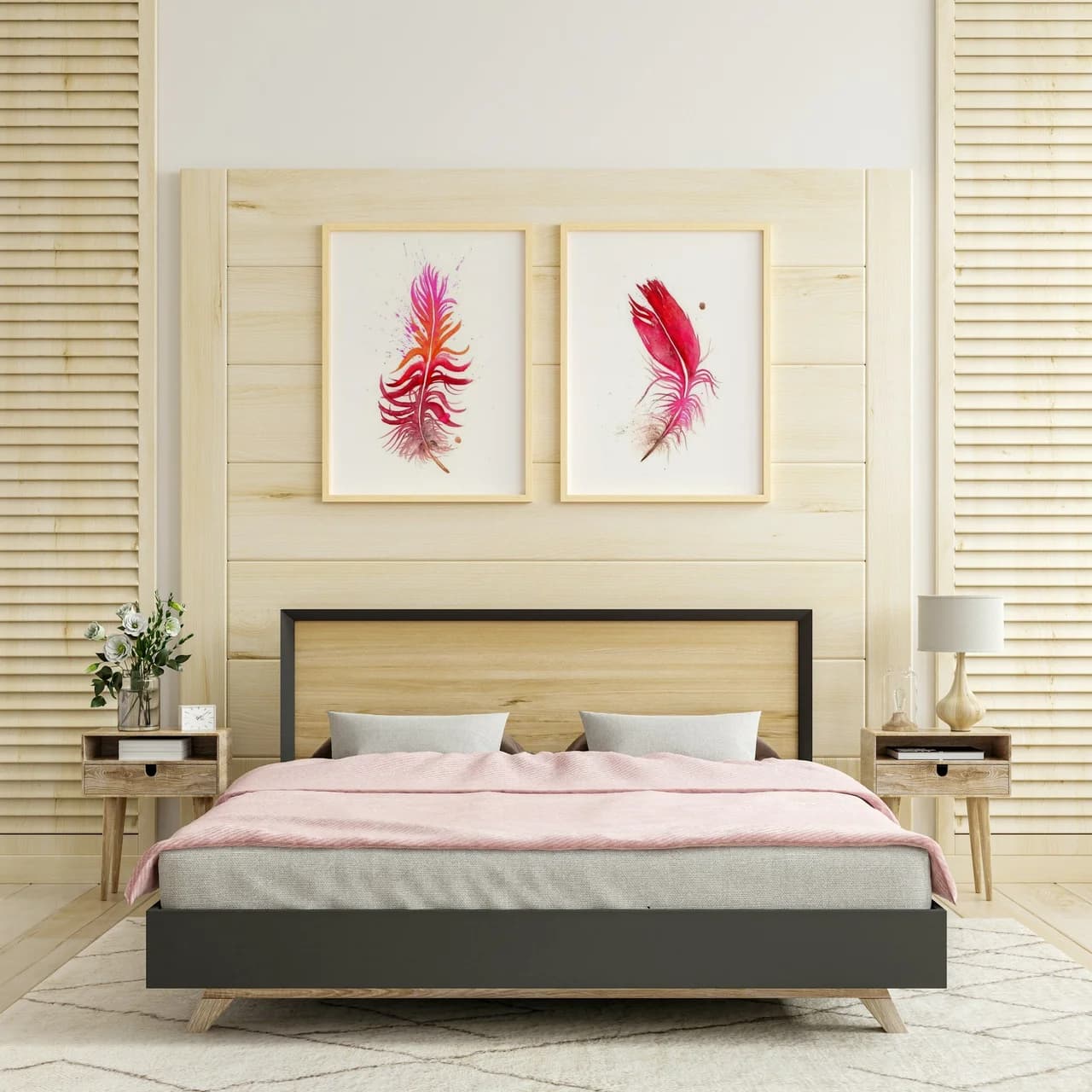Scarlet Macaw shown in a room setting