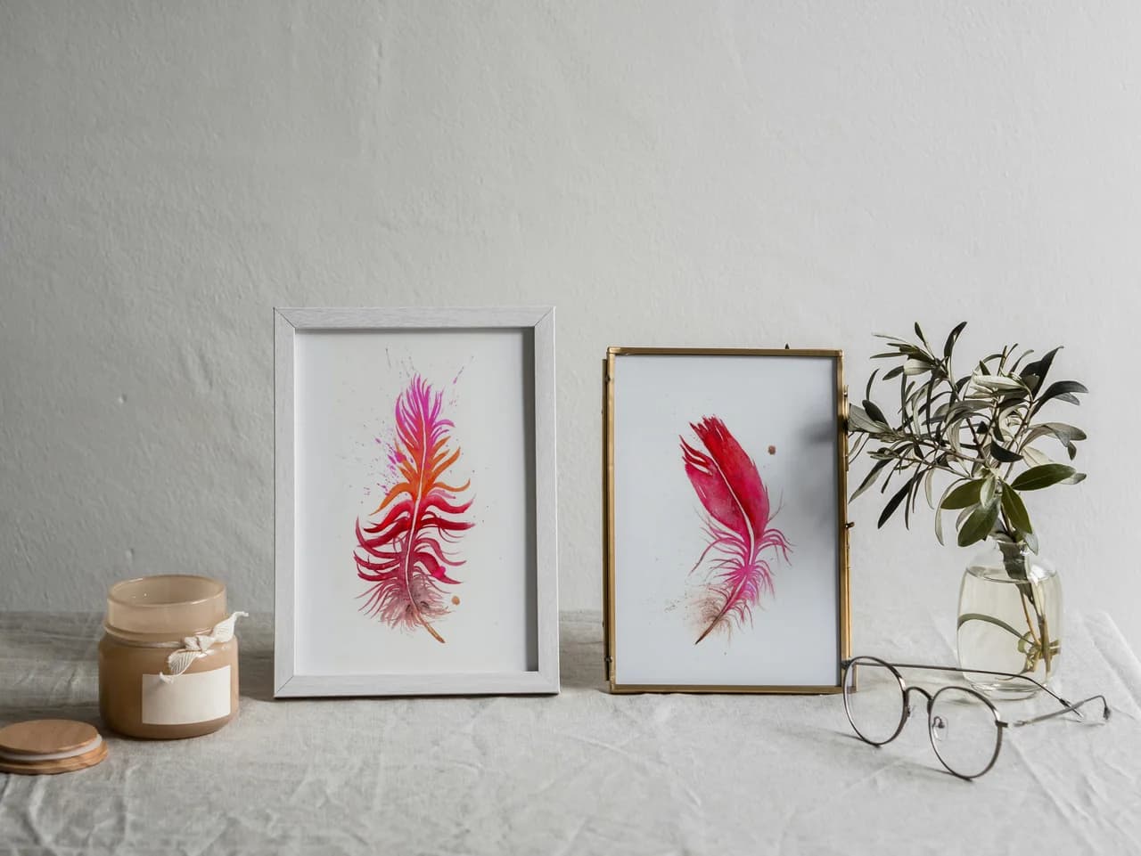 Scarlet Macaw shown in a room setting