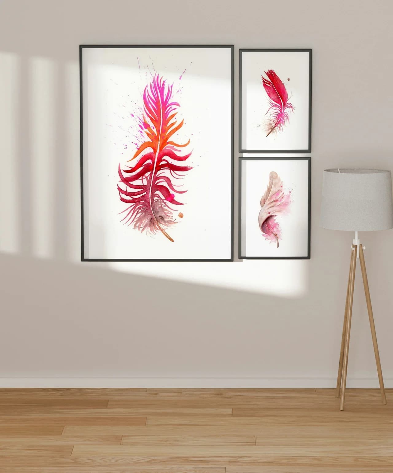 Scarlet Macaw shown in a room setting