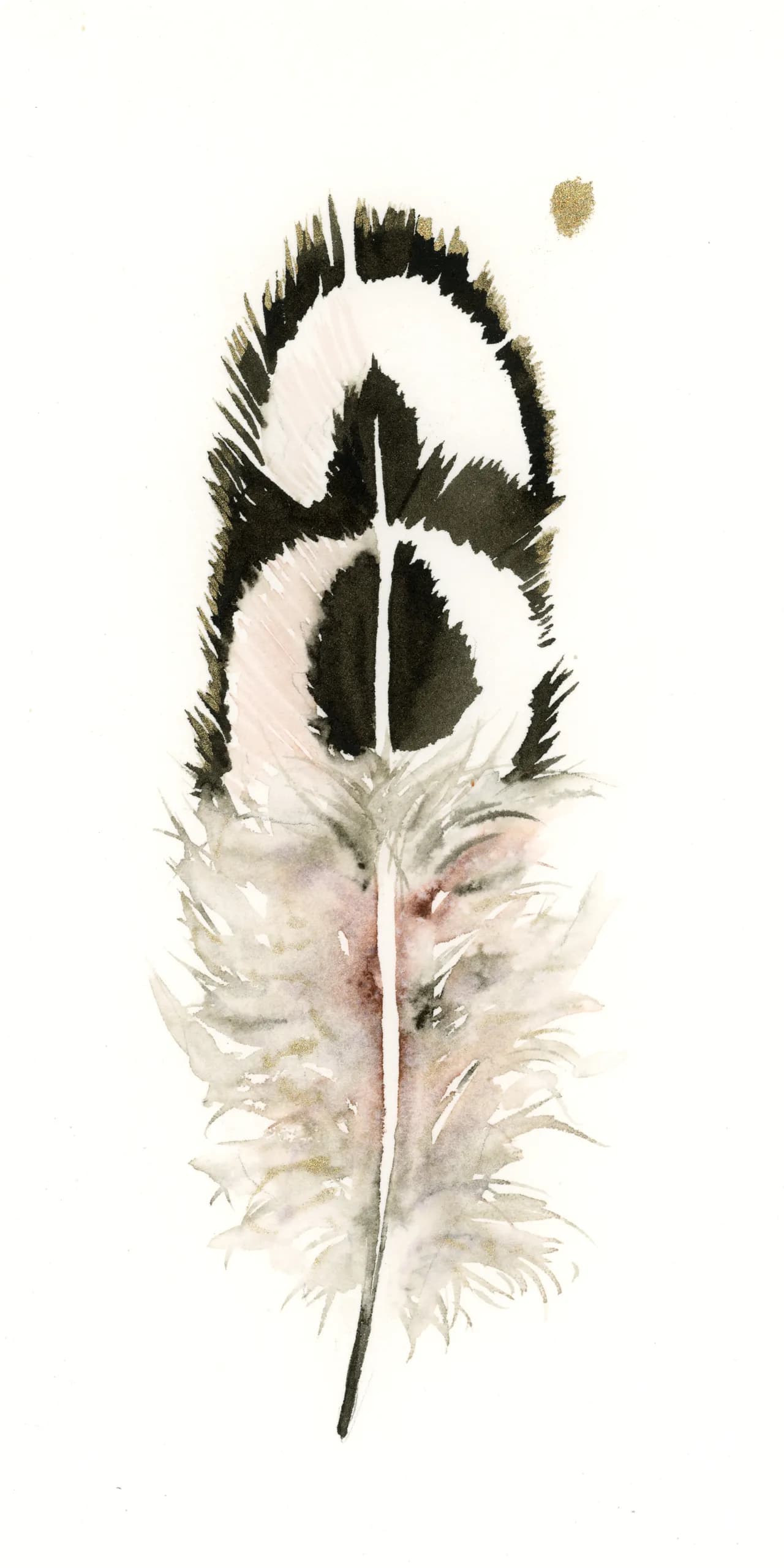 Ostrich — watercolor by Shayna Larsen