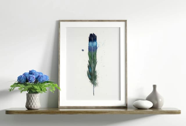 Magpie shown in a room setting