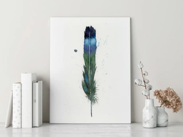 Magpie shown in a room setting