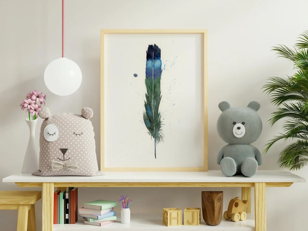 Magpie shown in a room setting