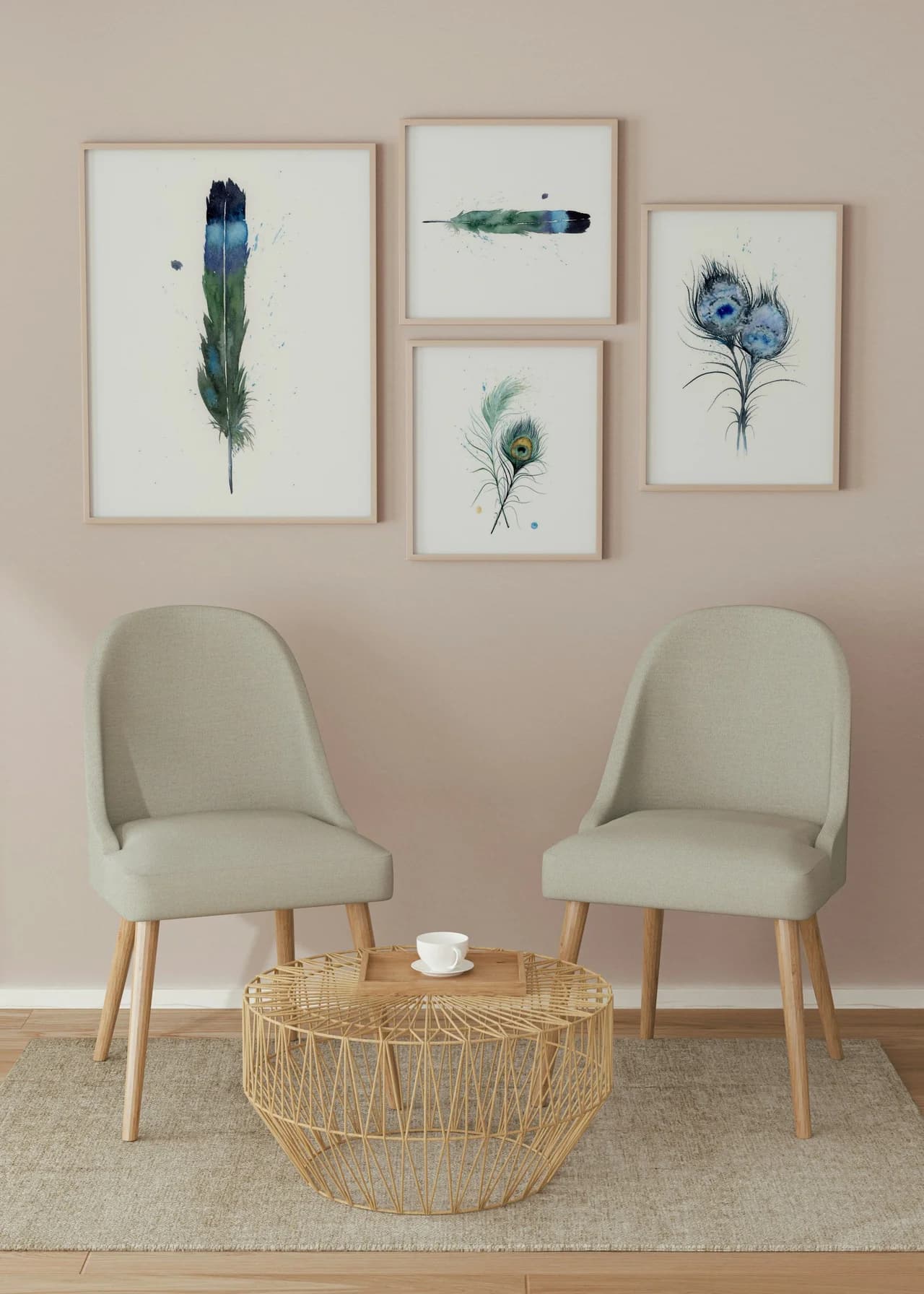 Magpie shown in a room setting