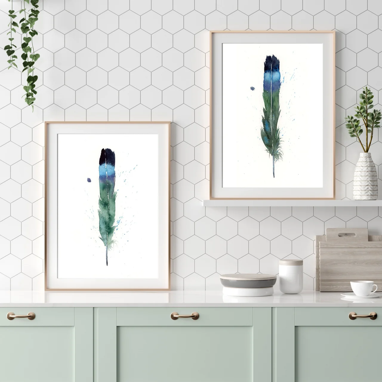 Magpie shown in a room setting