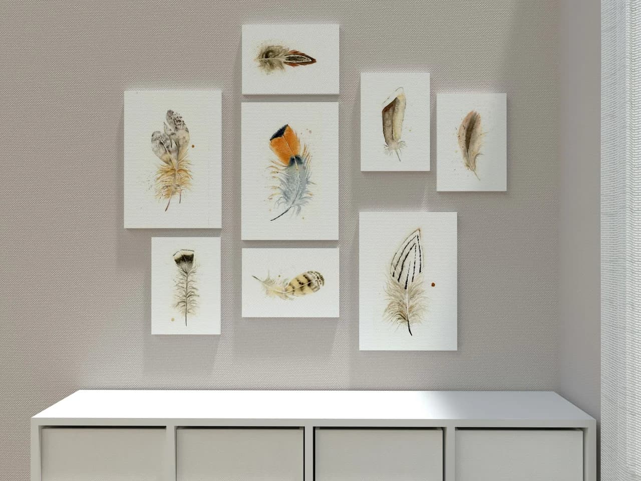 Silver Pheasant shown in a room setting