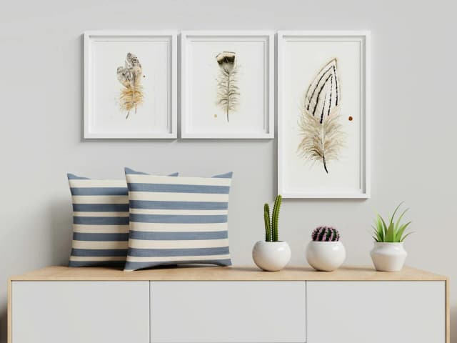 Silver Pheasant shown in a room setting