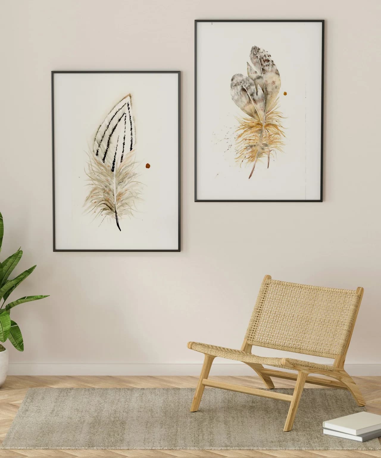 Silver Pheasant shown in a room setting