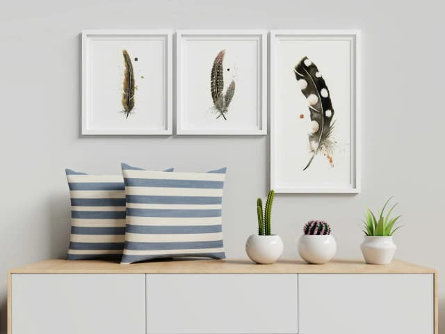 Spotted Woodpecker shown in a room setting