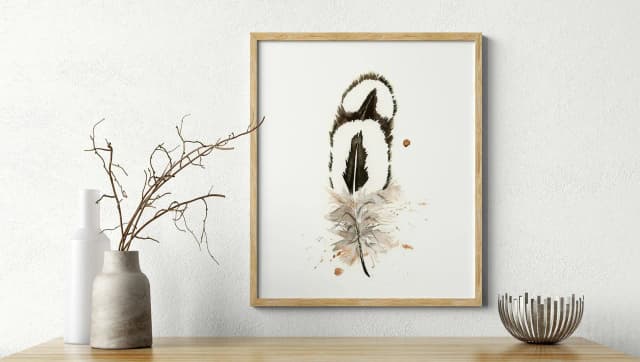 Silver Pheasant shown in a room setting