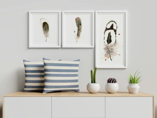 Silver Pheasant shown in a room setting
