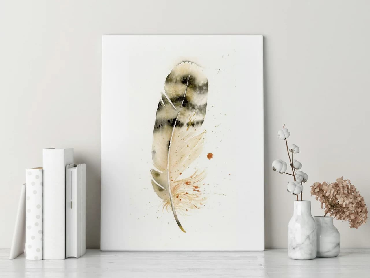 Owl shown in a room setting