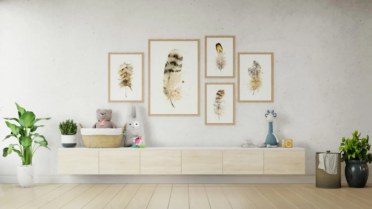 Owl shown in a room setting