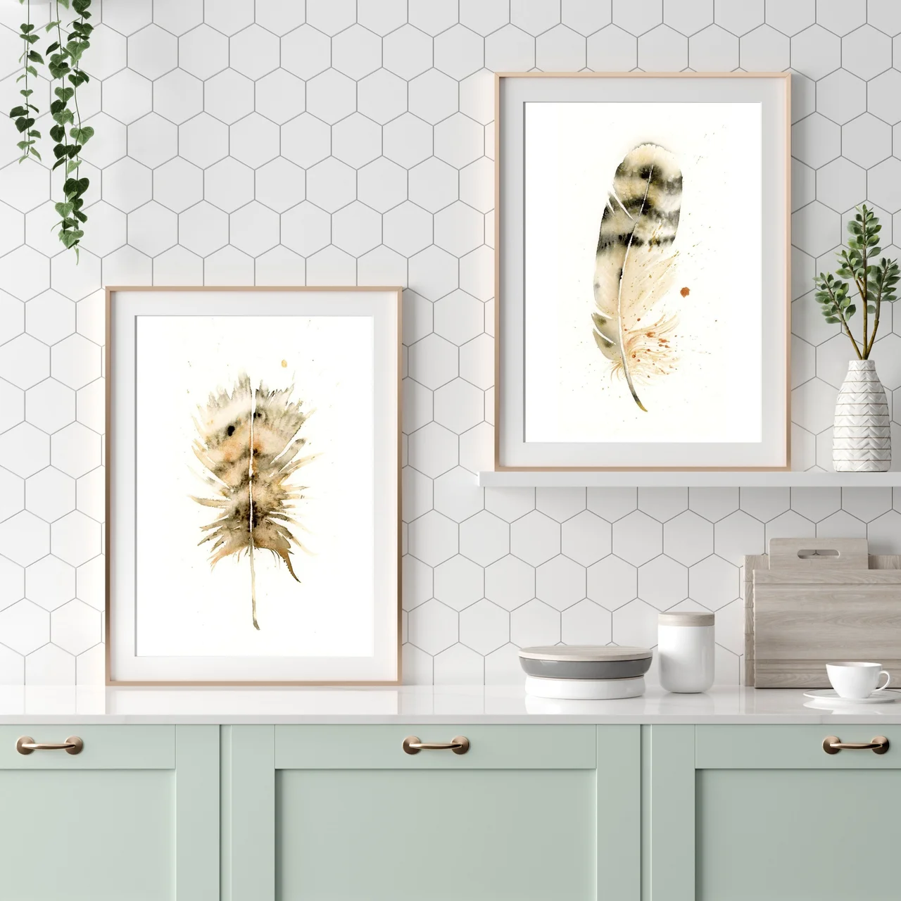 Owl shown in a room setting