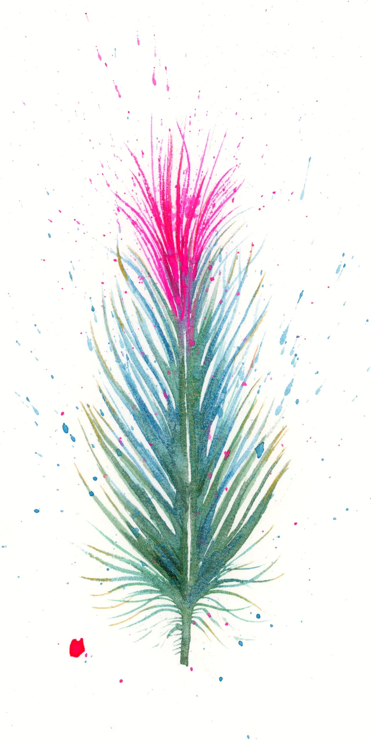 Hummingbird — watercolor by Shayna Larsen