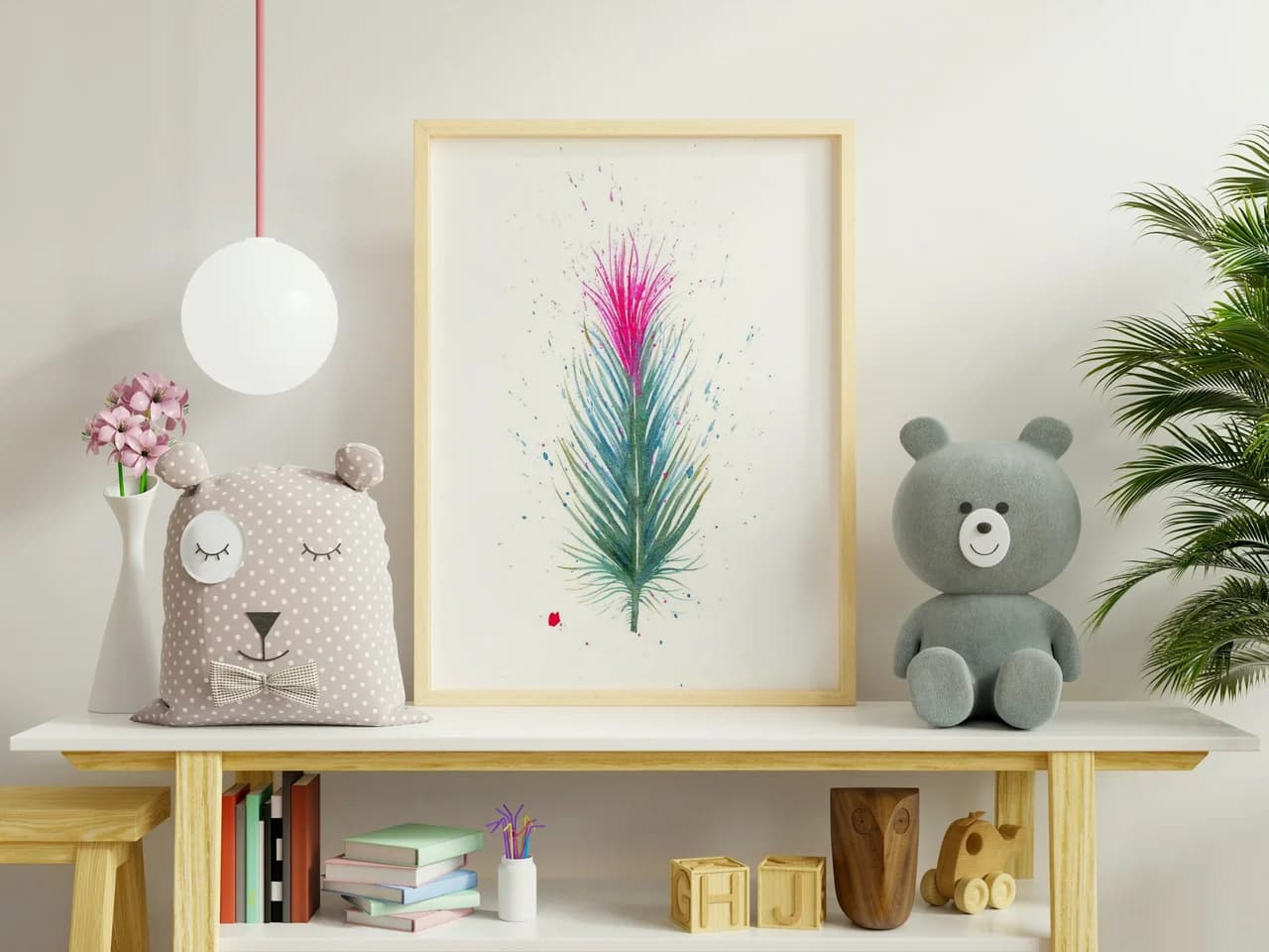 Hummingbird shown in a room setting