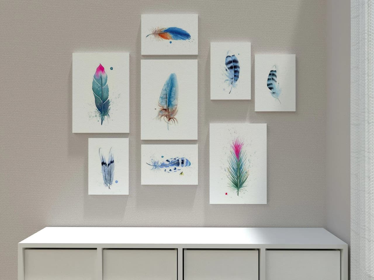Hummingbird shown in a room setting