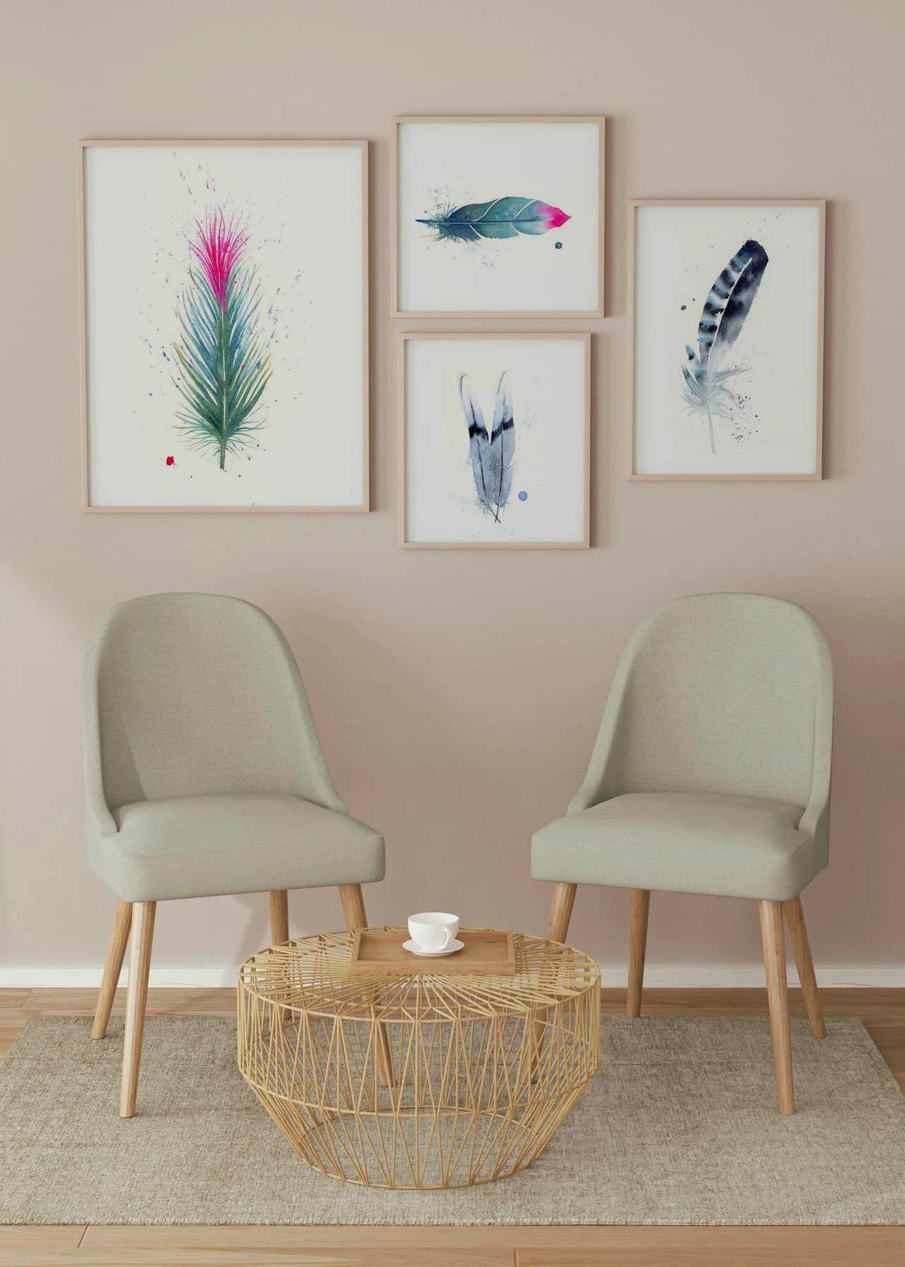 Hummingbird shown in a room setting