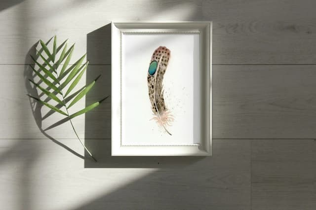 Peacock Pheasant shown in a room setting