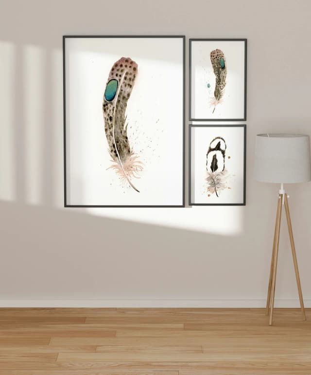 Peacock Pheasant shown in a room setting