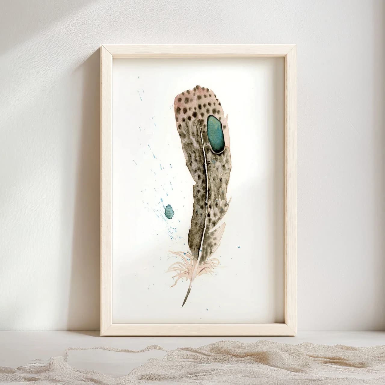 Peacock Pheasant shown in a room setting