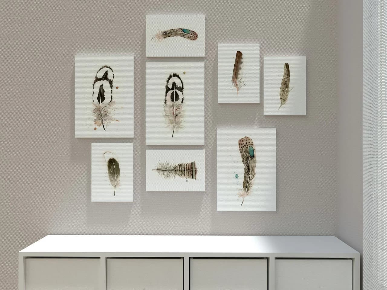 Peacock Pheasant shown in a room setting