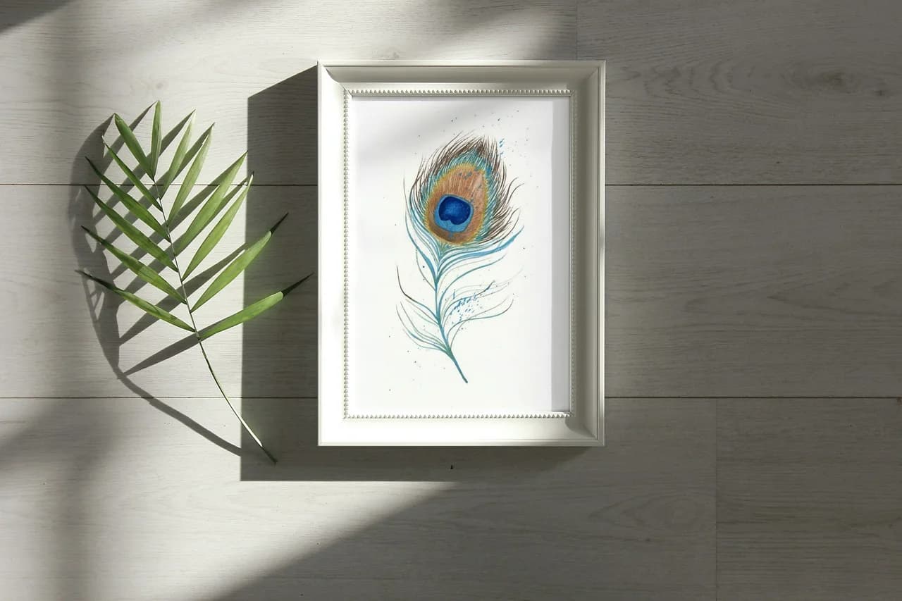 Peacock shown in a room setting